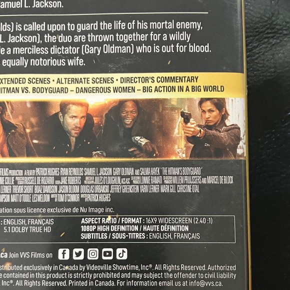 The Hitman's Bodyguard Blu-ray with Ryan Reynolds & Samuel Jackson - Picture 5 of 8
